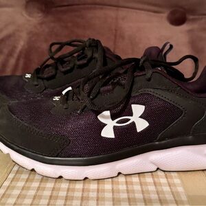 Under Armour Black and White Sneakers